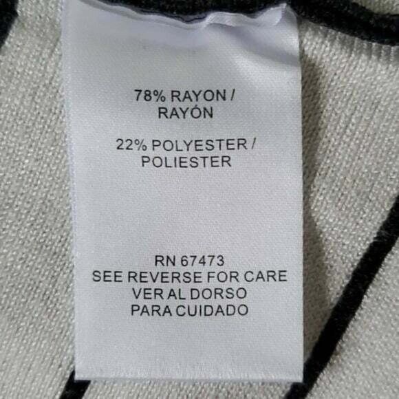 Danny and Nicole Grey White Knit Sweater Dress Medium - Picture 11 of 12